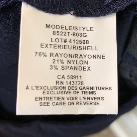 NWT Tribal Fia Blue Cuffed Straight Pants 4 - Picture 6 of 7